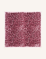 Pink Leopard Print Silk Scarf | Lanvin Women