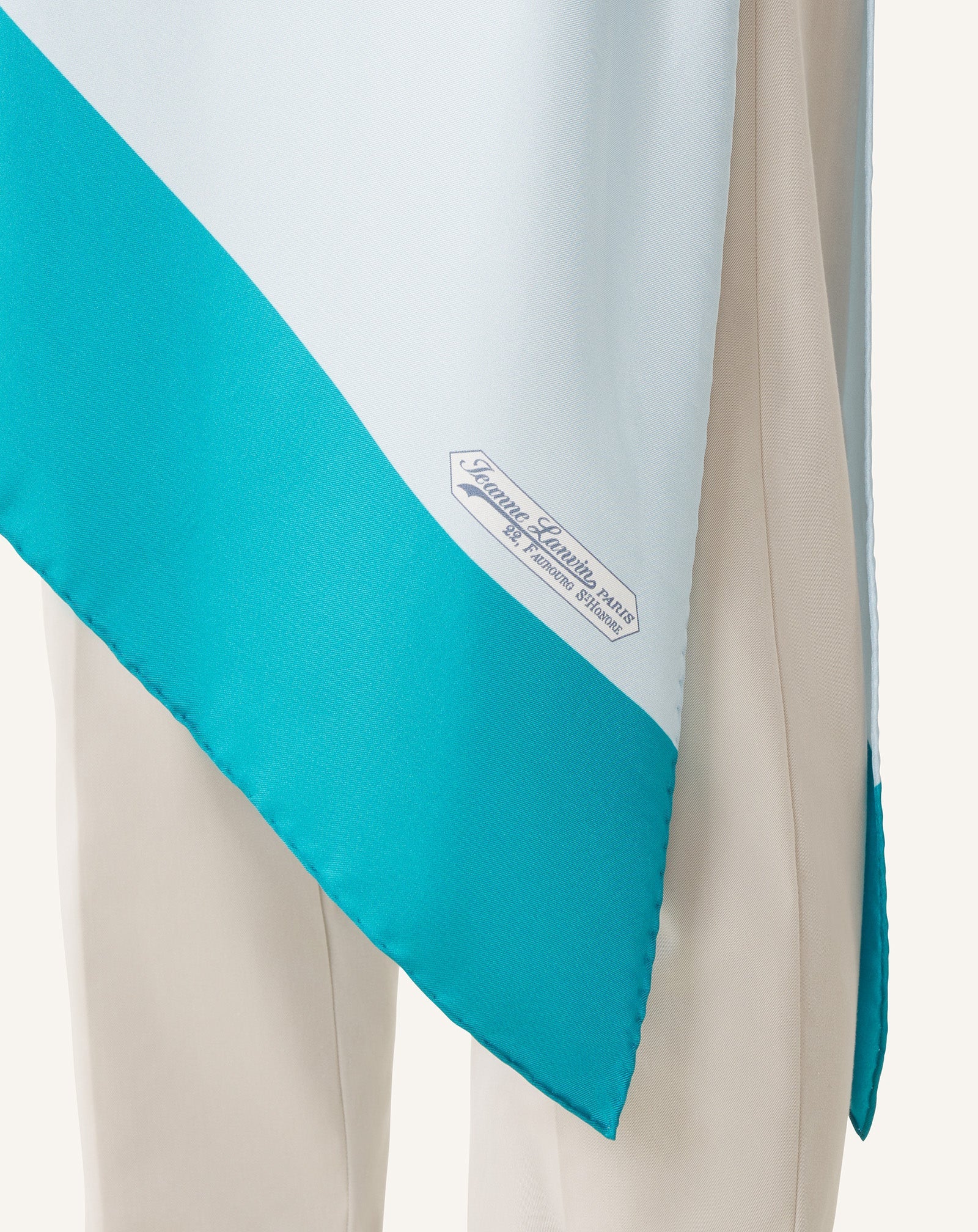 Top À Motif Graphique En Soie White | Lanvin Women