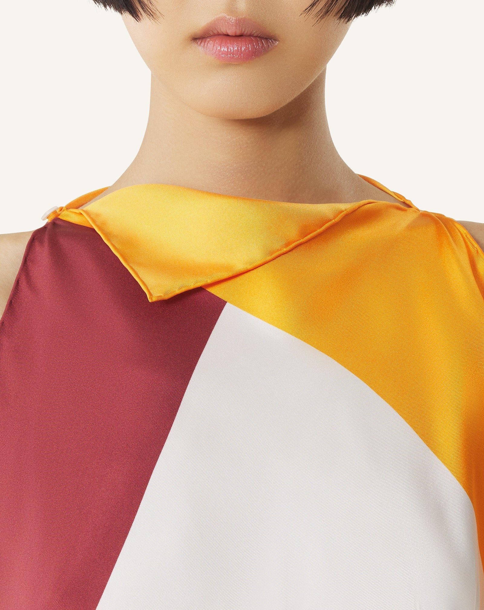 Top À Motif Graphique En Soie White | Lanvin Women