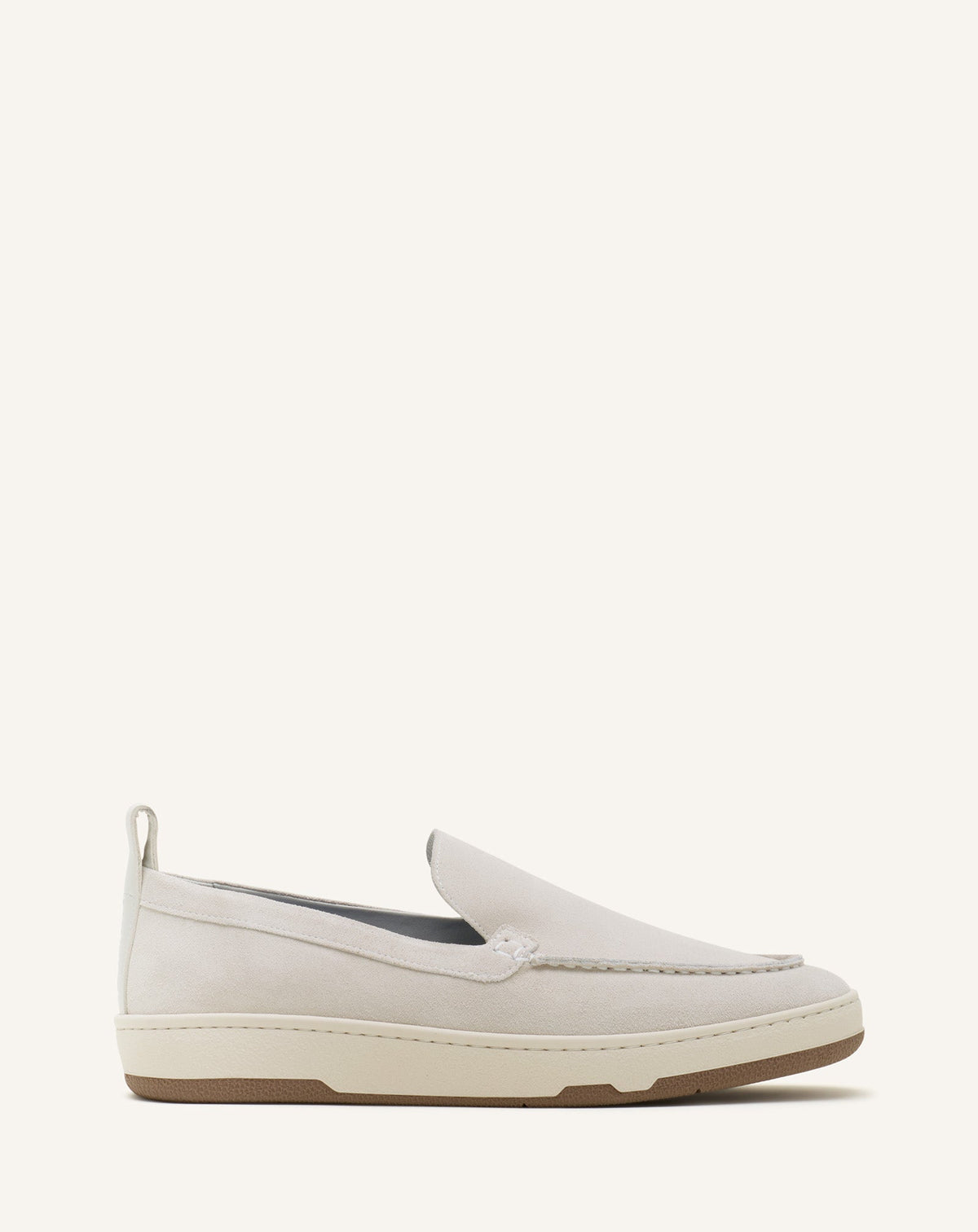 White Cruiser Suede Moccasins | Lanvin Men