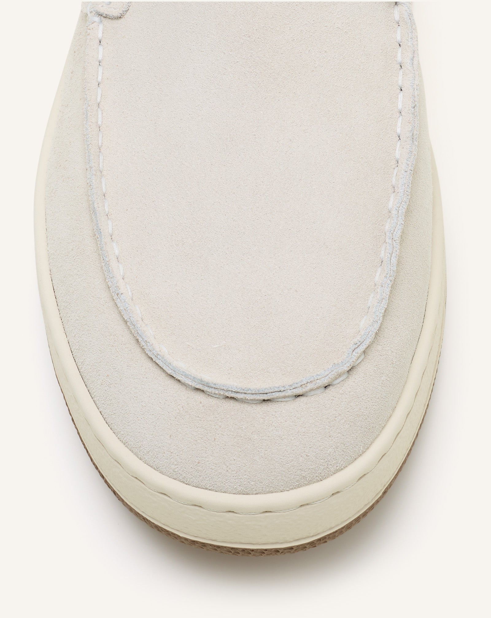 White Cruiser Suede Moccasins | Lanvin Men