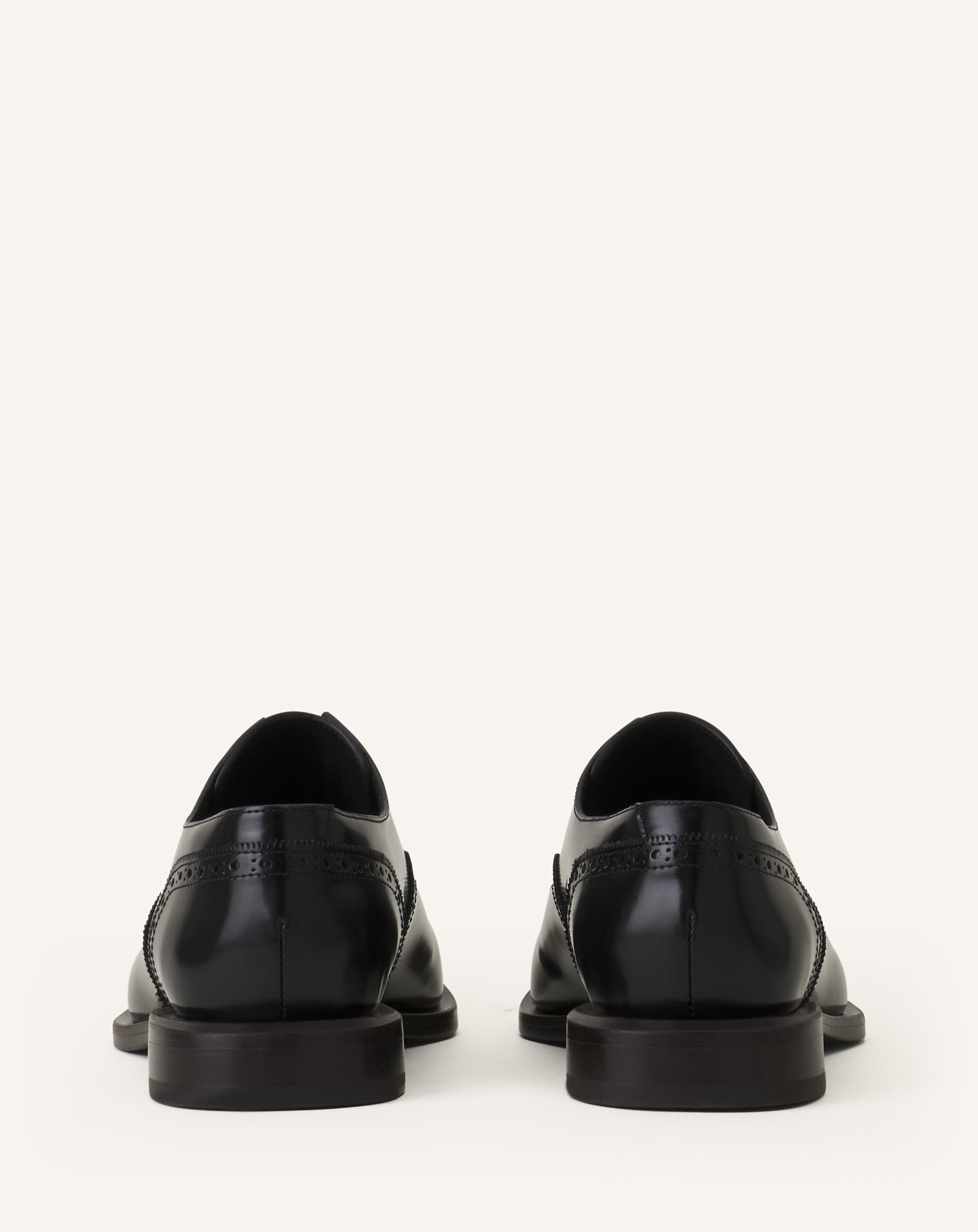 Black Brogue Oxford Shoe In Shiny Leather | Lanvin Men
