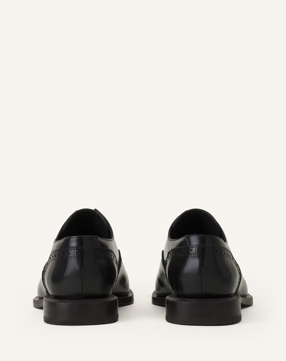 Black Brogue Oxford Shoe In Shiny Leather | Lanvin Men
