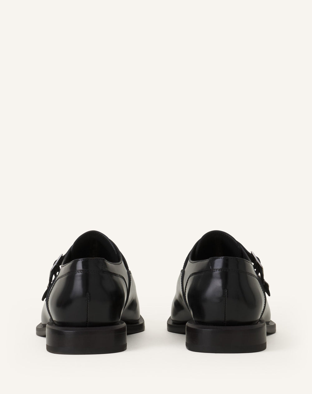 Black Monk Shoes In Glossy Leather | Lanvin Men