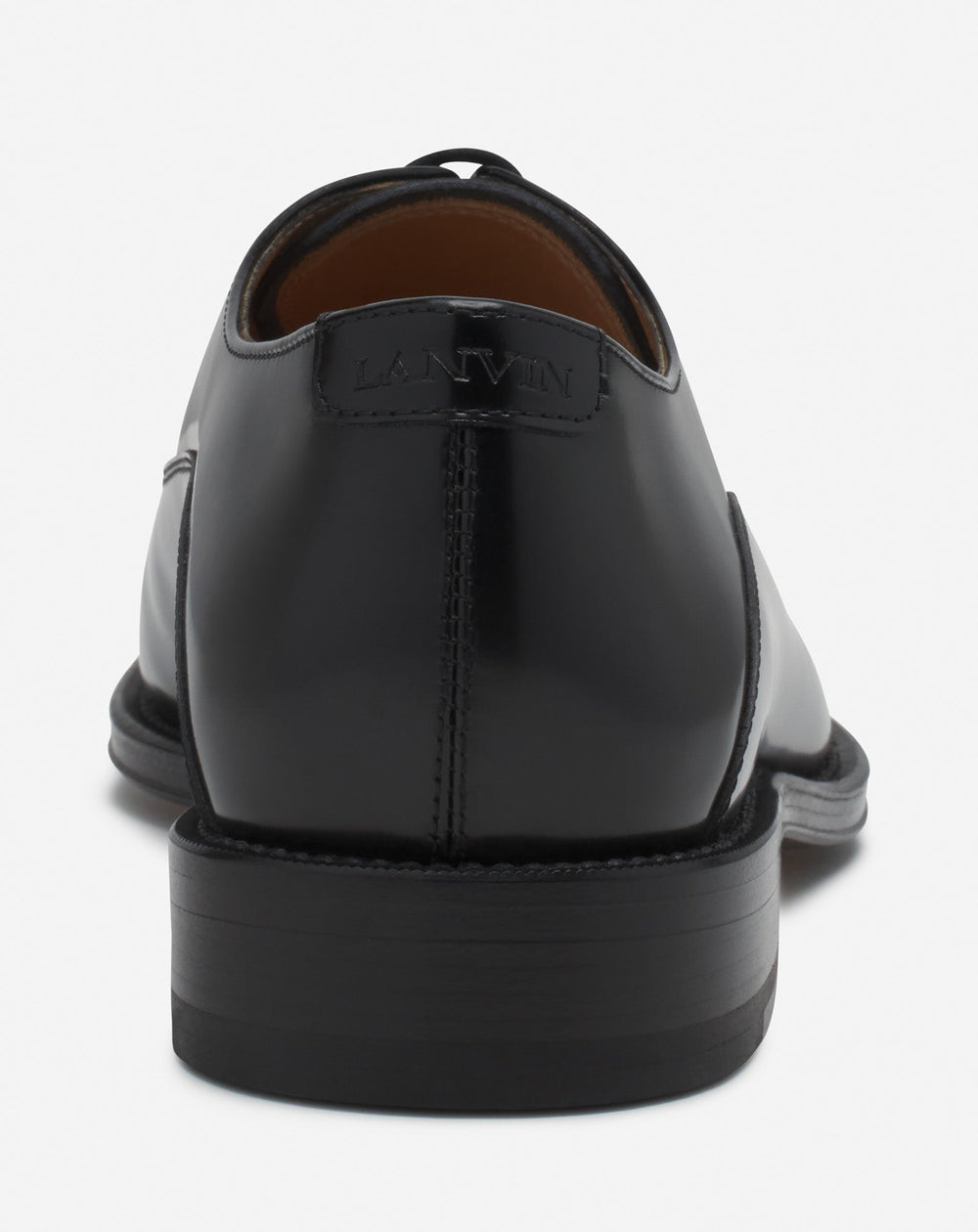 Black Lanvin Signature Leather Oxford Shoes | Lanvin Men