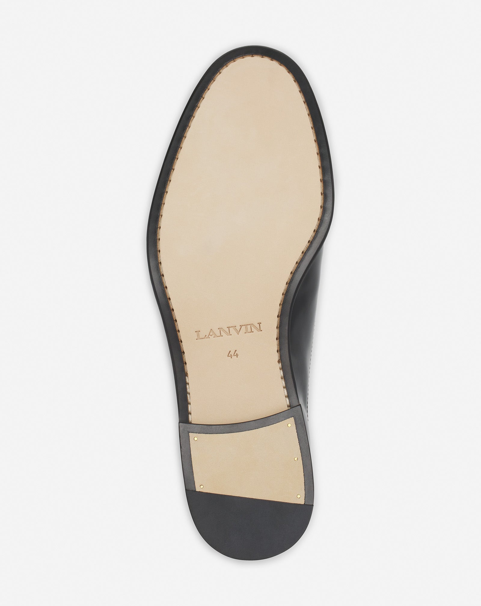 Black Lanvin Signature Leather Oxford Shoes | Lanvin Men
