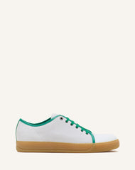 White Dbb1 Leather And Suede Sneakers | Lanvin Men