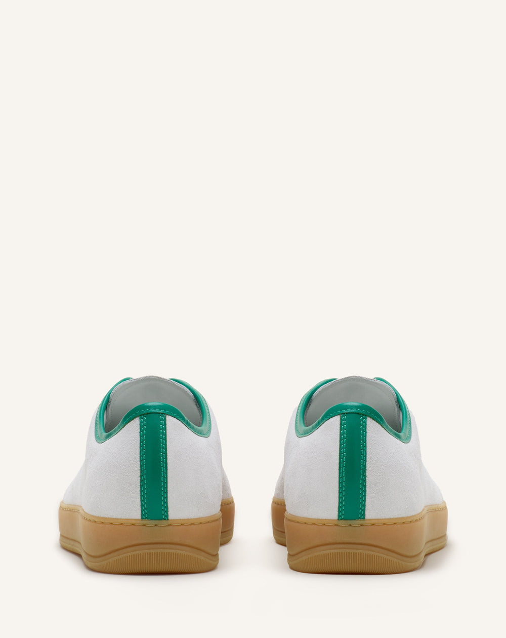 White Dbb1 Leather And Suede Sneakers | Lanvin Men
