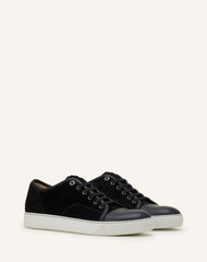 Black Dbb1 Leather And Suede Sneakers | Lanvin Men