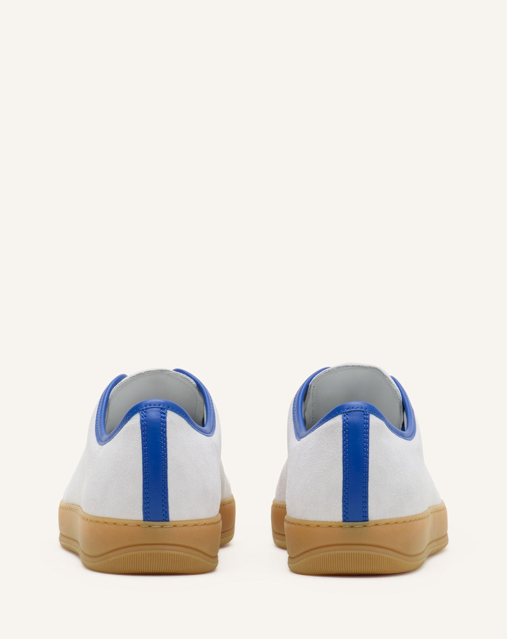 Blue Dbb1 Leather And Suede Sneakers | Lanvin Men