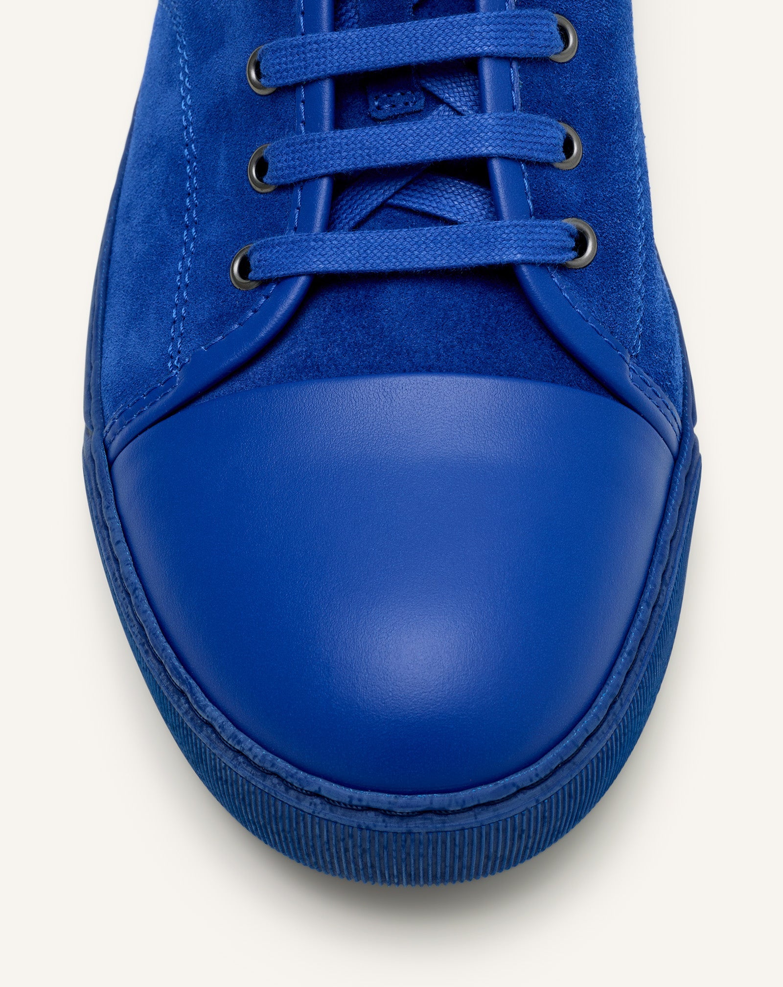 Blue Dbb1 Leather And Suede Sneakers | Lanvin Men