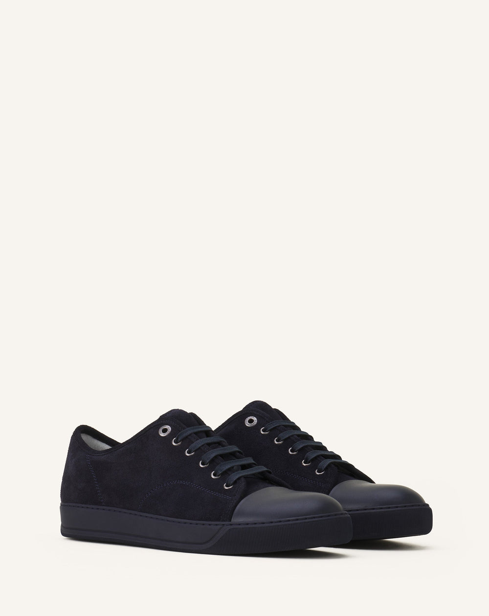 Blue Dbb1 Leather And Suede Sneakers | Lanvin Men