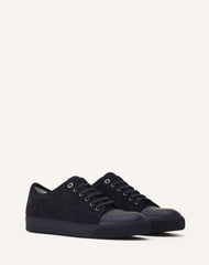 Blue Dbb1 Leather And Suede Sneakers | Lanvin Men