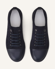 Blue Dbb1 Leather And Suede Sneakers | Lanvin Men
