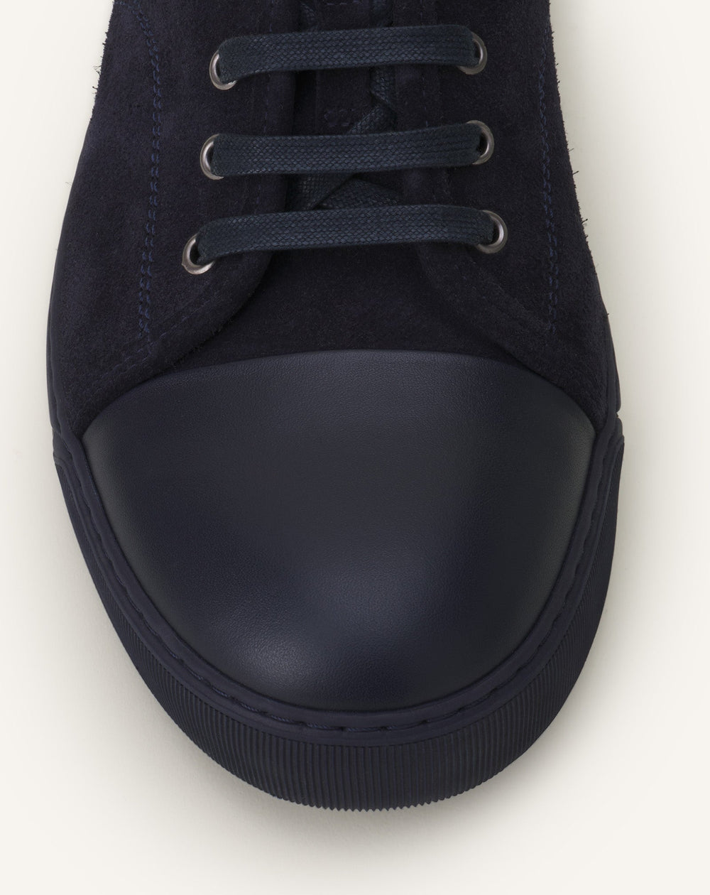 Blue Dbb1 Leather And Suede Sneakers | Lanvin Men