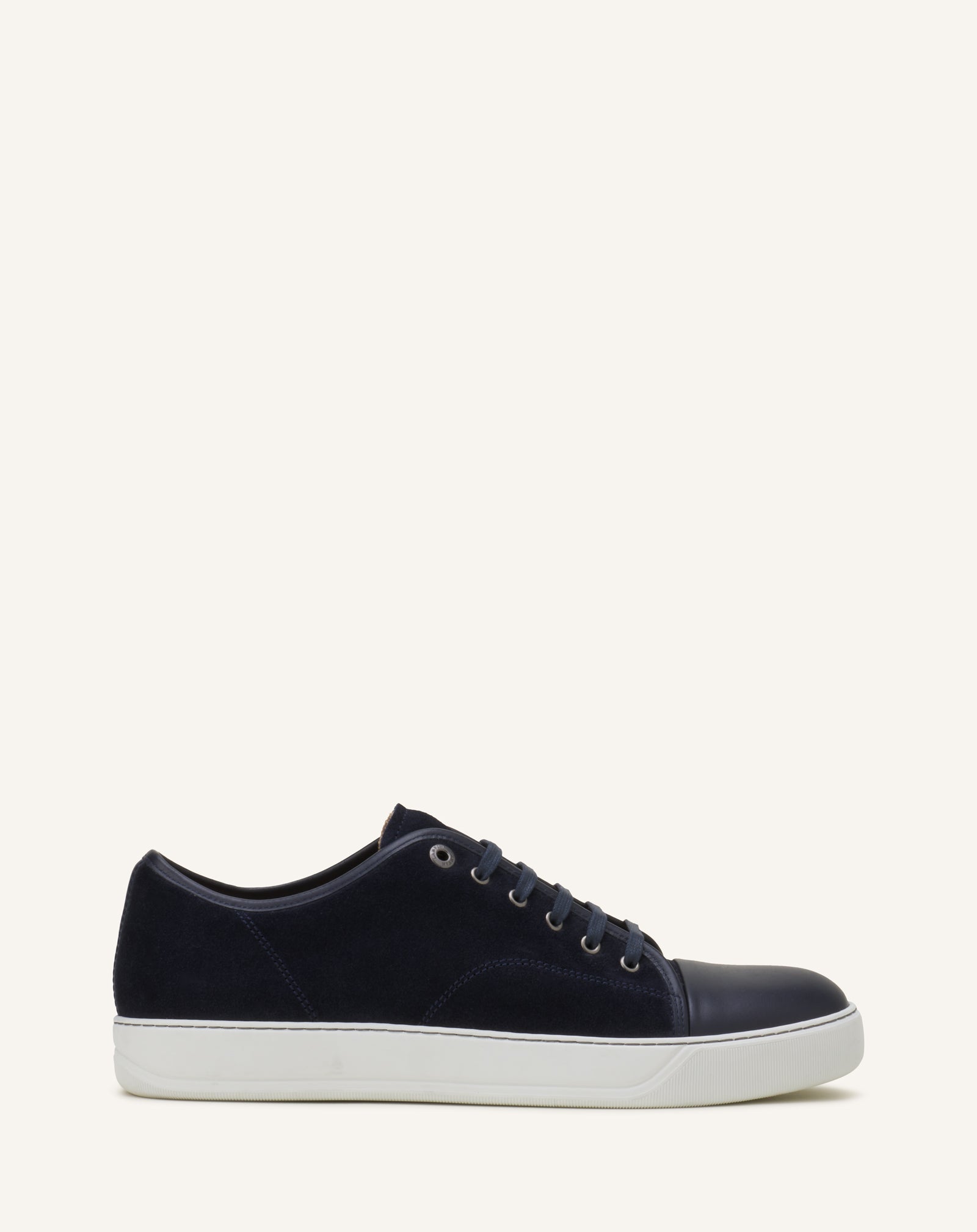 Blue Dbb1 Leather And Suede Sneakers | Lanvin Men
