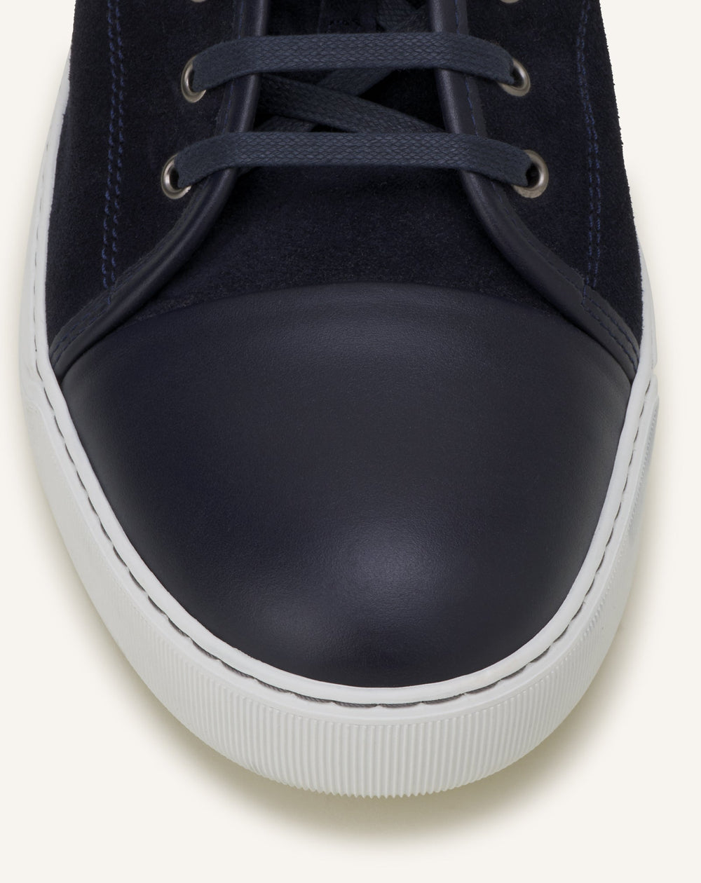 Blue Dbb1 Leather And Suede Sneakers | Lanvin Men