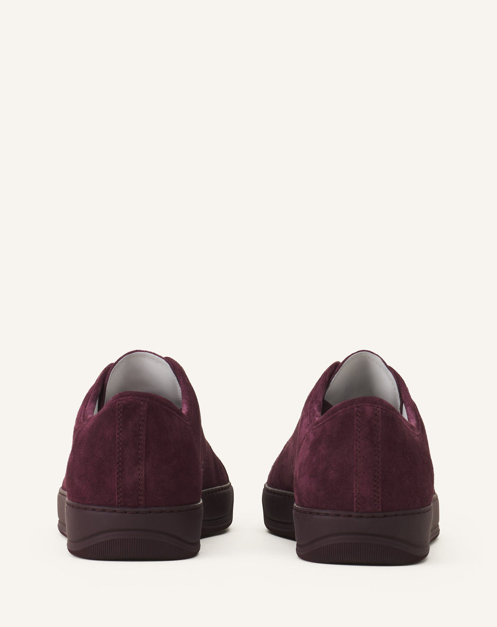 Brown Dbb1 Leather And Suede Sneakers | Lanvin Men