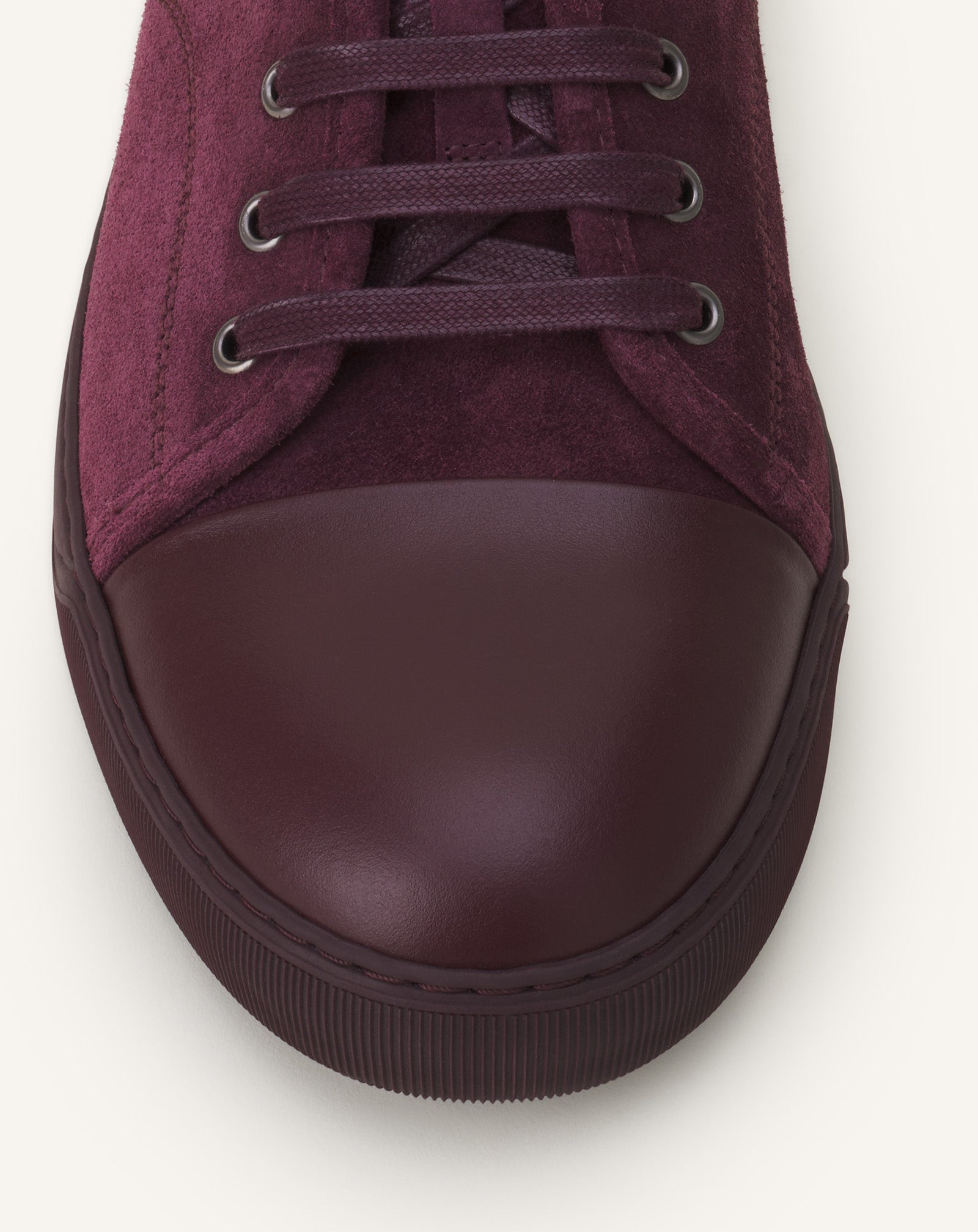 Brown Dbb1 Leather And Suede Sneakers | Lanvin Men