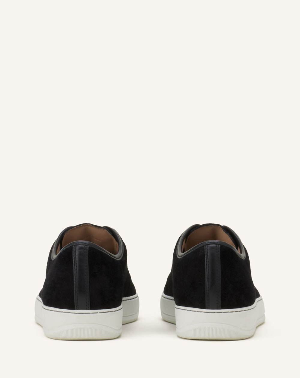 Black Dbb1 Sneakers In Suede And Patent Leather | Lanvin Men