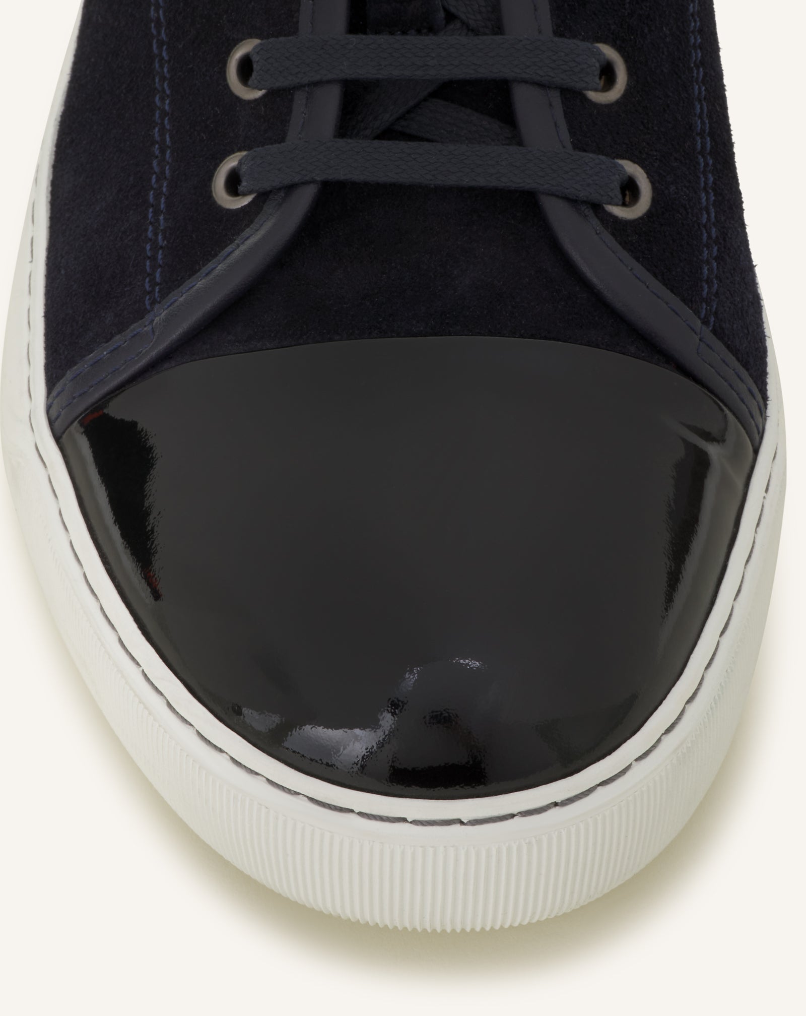 Blue Dbb1 Sneakers In Suede And Patent Leather | Lanvin Men