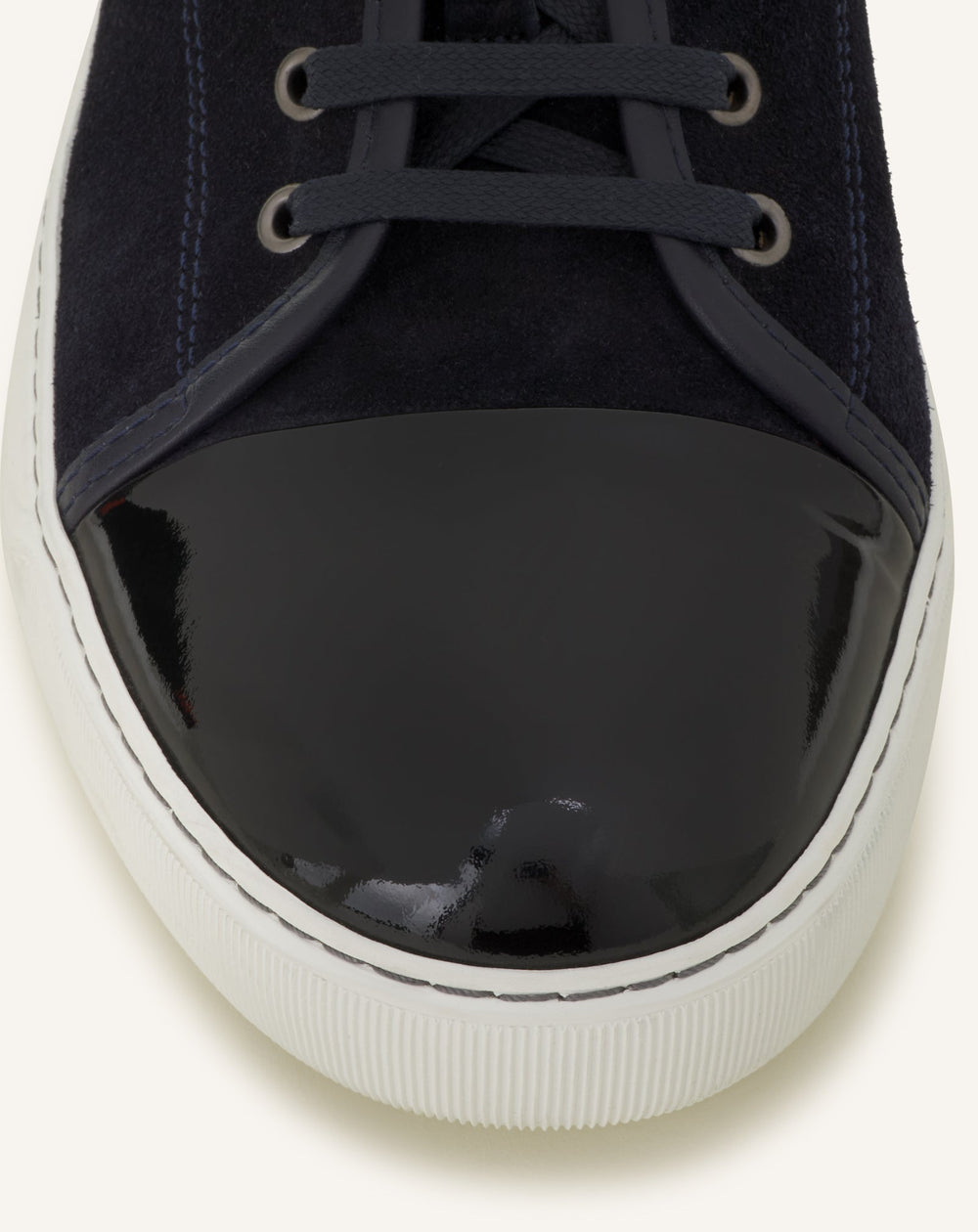 Blue Dbb1 Sneakers In Suede And Patent Leather | Lanvin Men