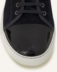 Blue Dbb1 Sneakers In Suede And Patent Leather | Lanvin Men