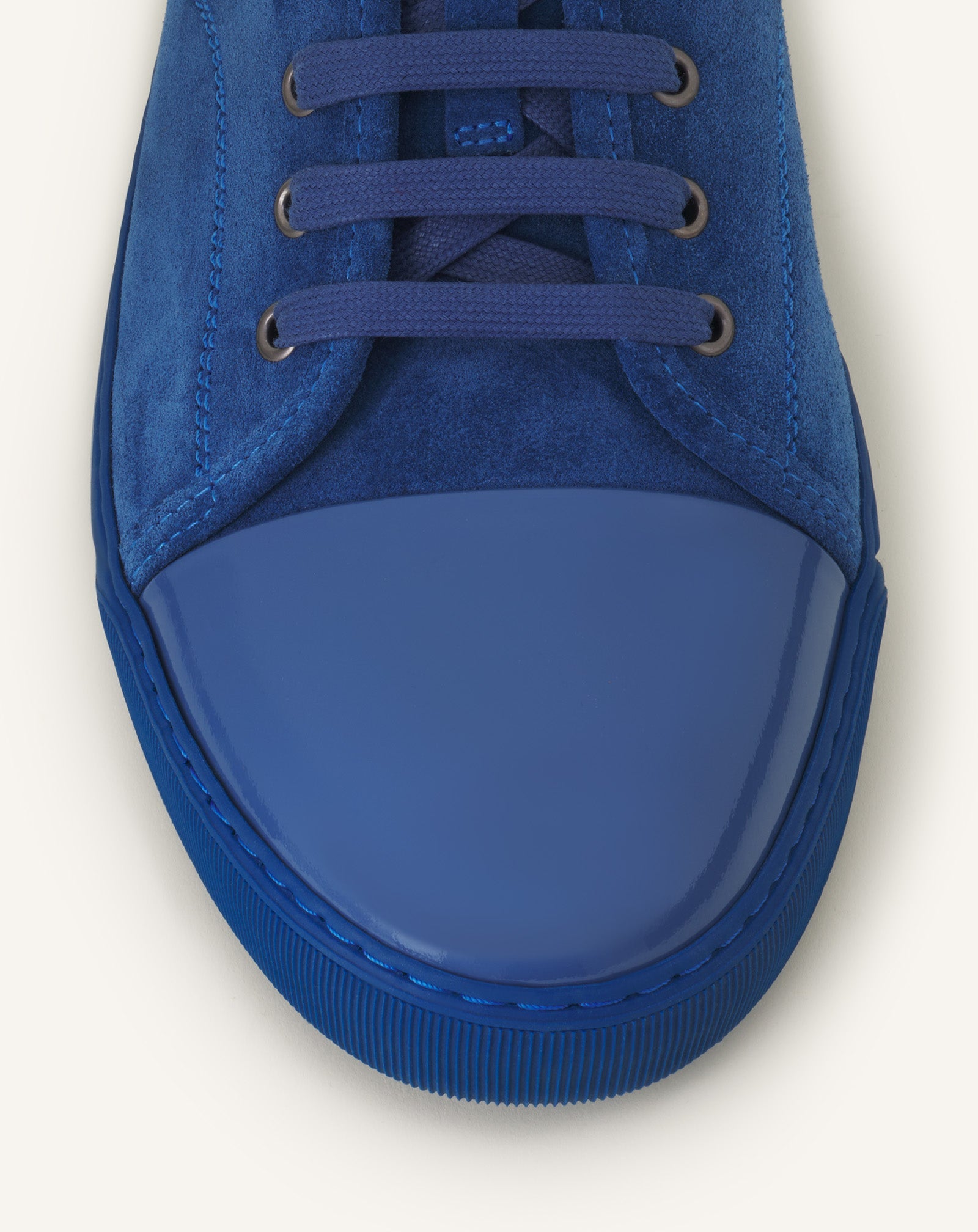 Blue Dbb1 Sneakers In Suede And Patent Leather | Lanvin Men