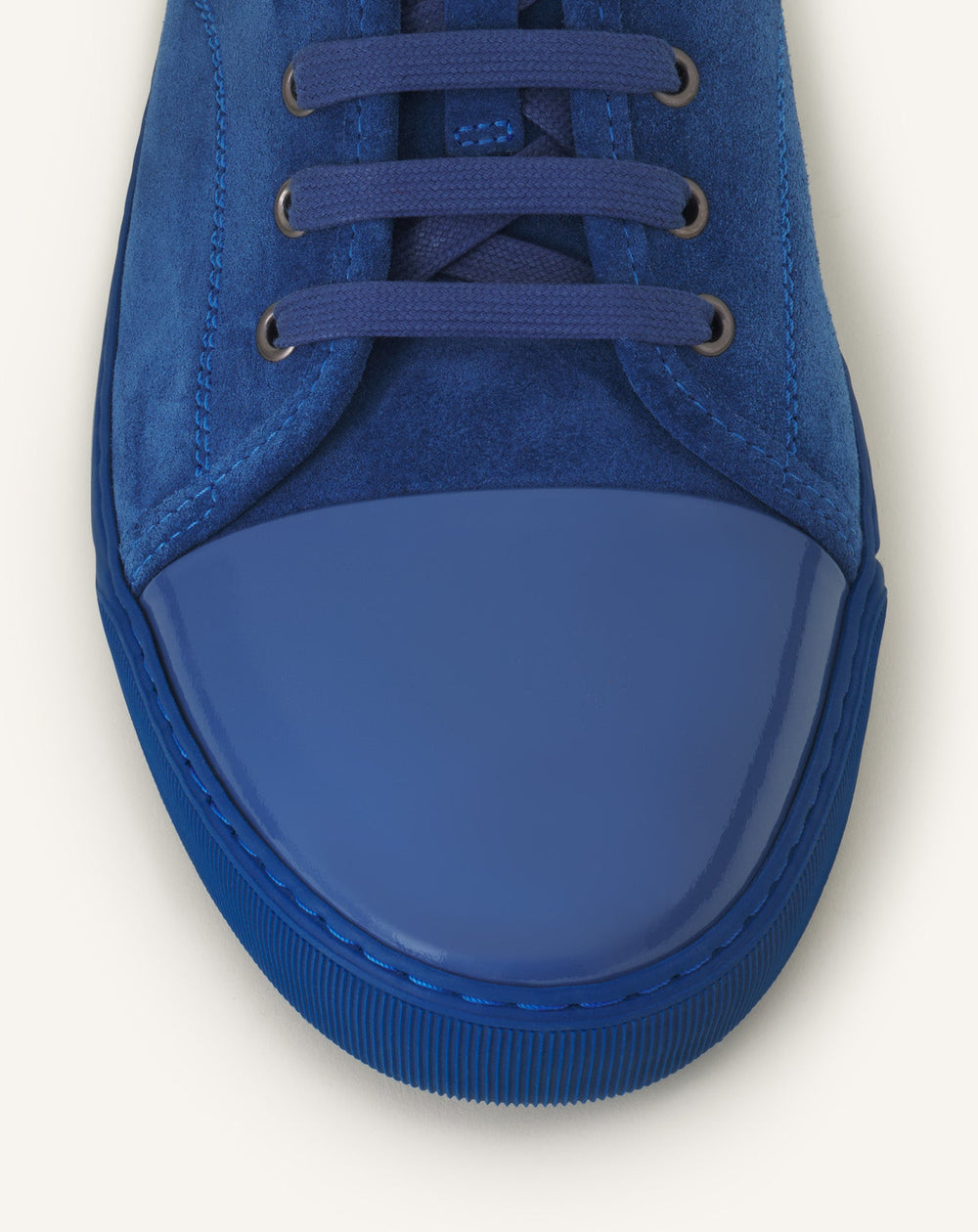 Blue Dbb1 Sneakers In Suede And Patent Leather | Lanvin Men