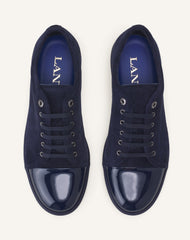 Blue Dbb1 Sneakers In Suede And Patent Leather | Lanvin Men