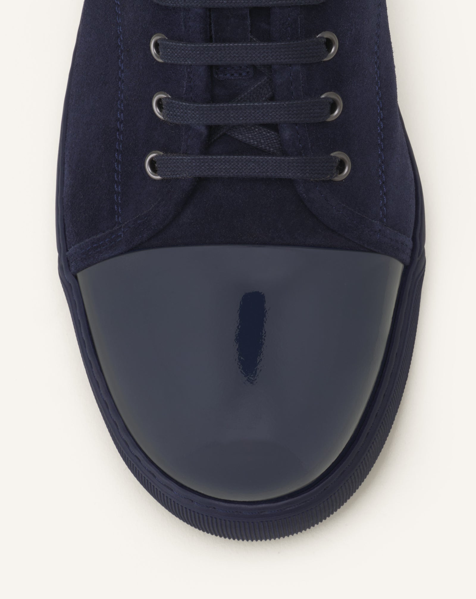 Blue Dbb1 Sneakers In Suede And Patent Leather | Lanvin Men