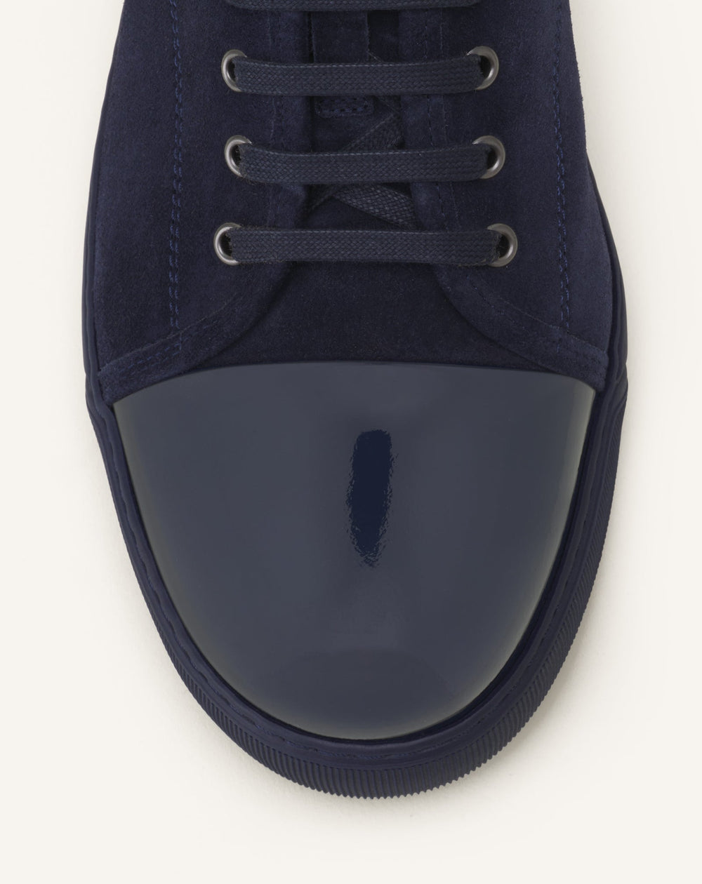 Blue Dbb1 Sneakers In Suede And Patent Leather | Lanvin Men