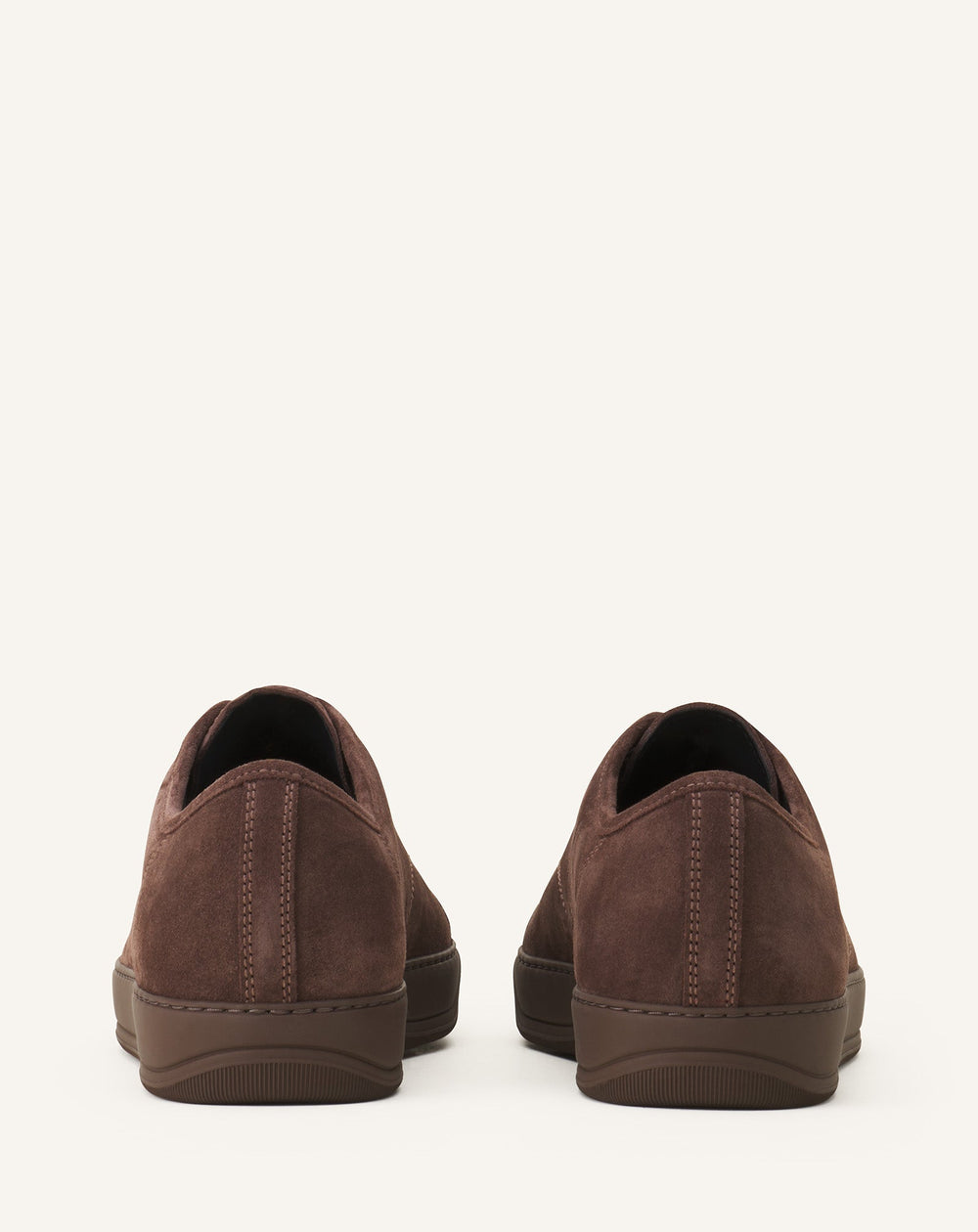 Brown Dbb1 Sneakers In Suede And Patent Leather | Lanvin Men