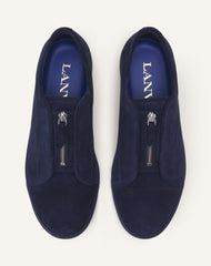 Sneakers Dbb1 Zip En Suede Blue | Lanvin Men