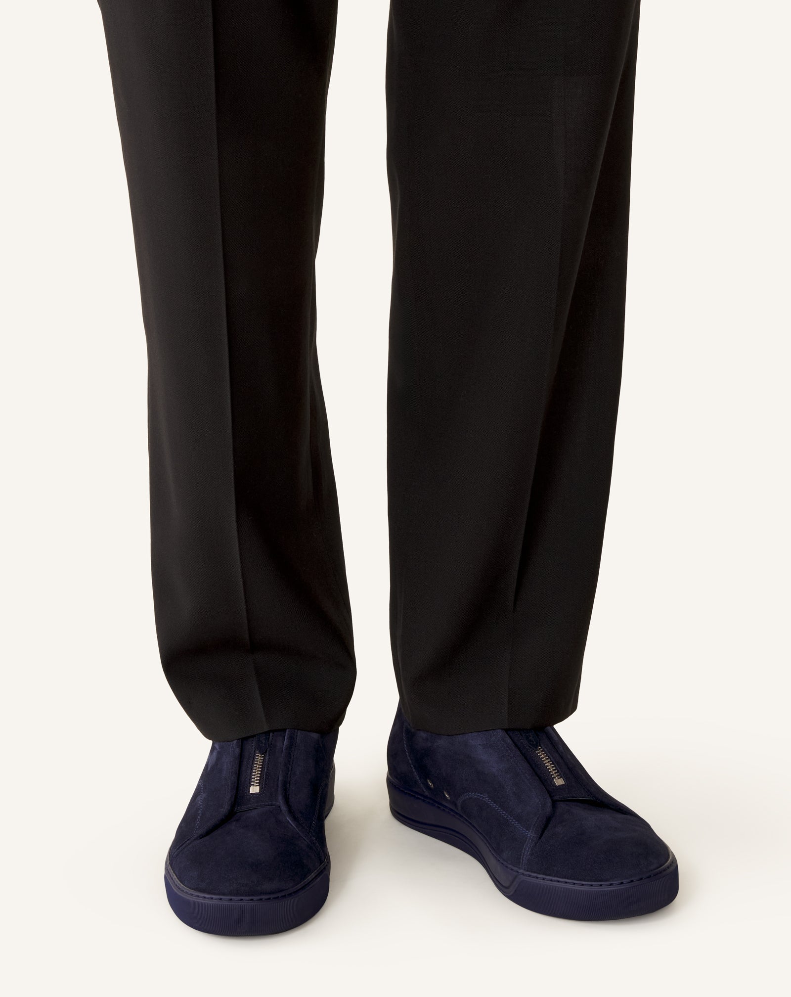 Sneakers Dbb1 Zip En Suede Blue | Lanvin Men