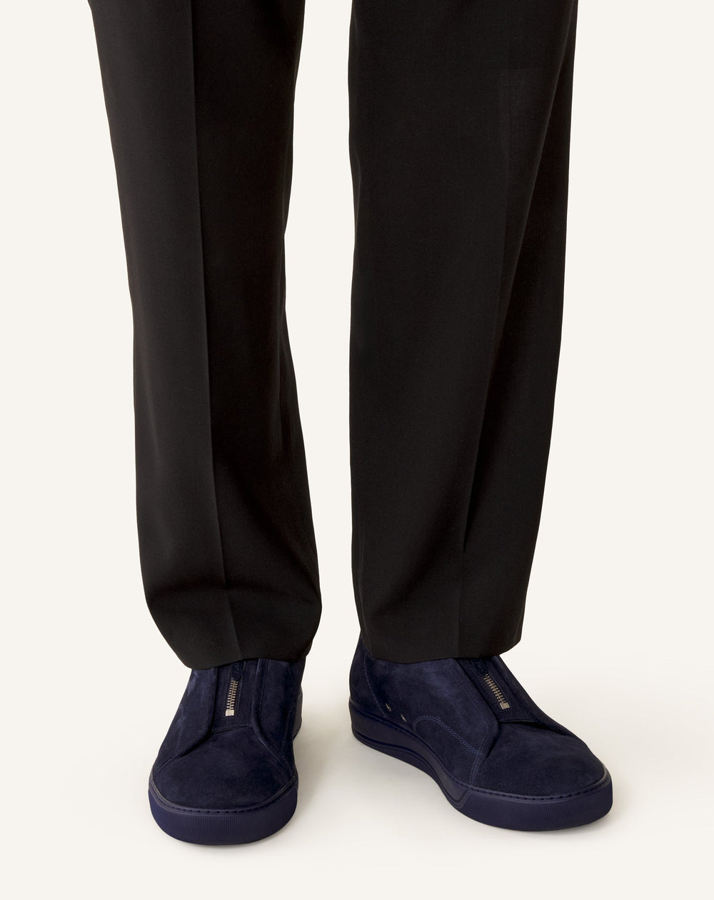Sneakers Dbb1 Zip En Suede Blue | Lanvin Men