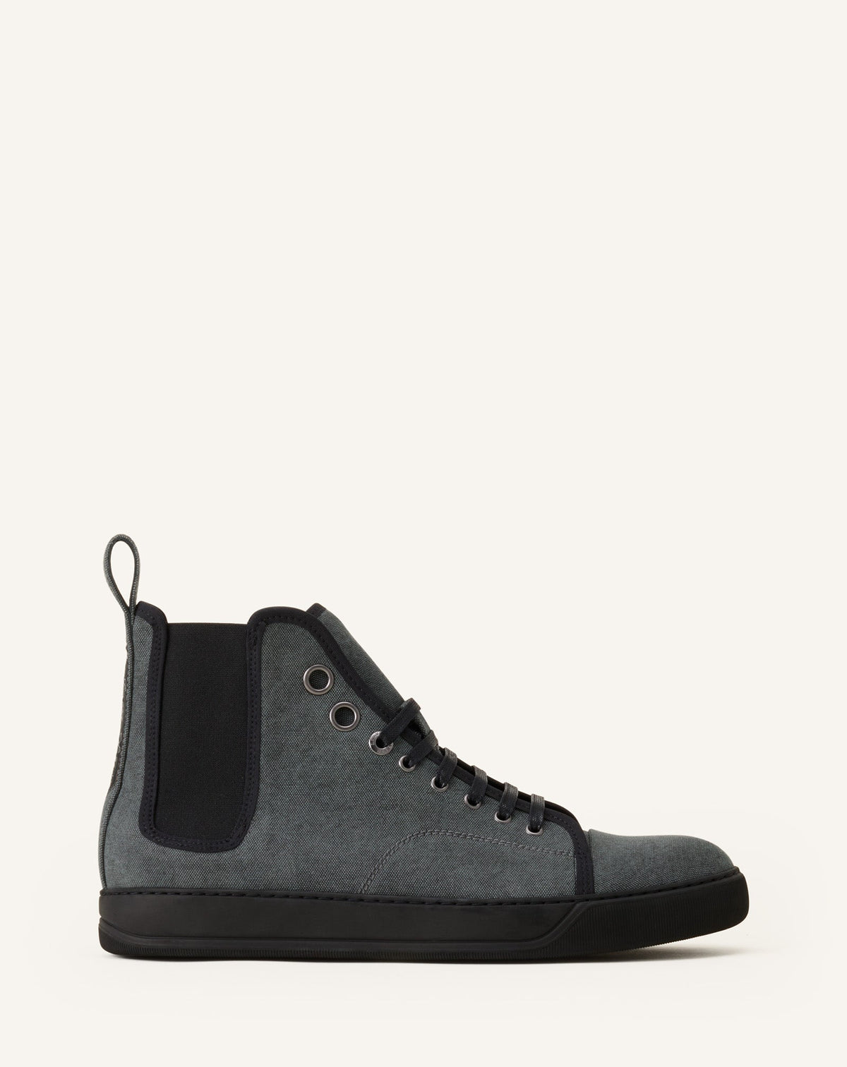 Dbb1 High Top Sneakers En Canvas Black | Lanvin Men