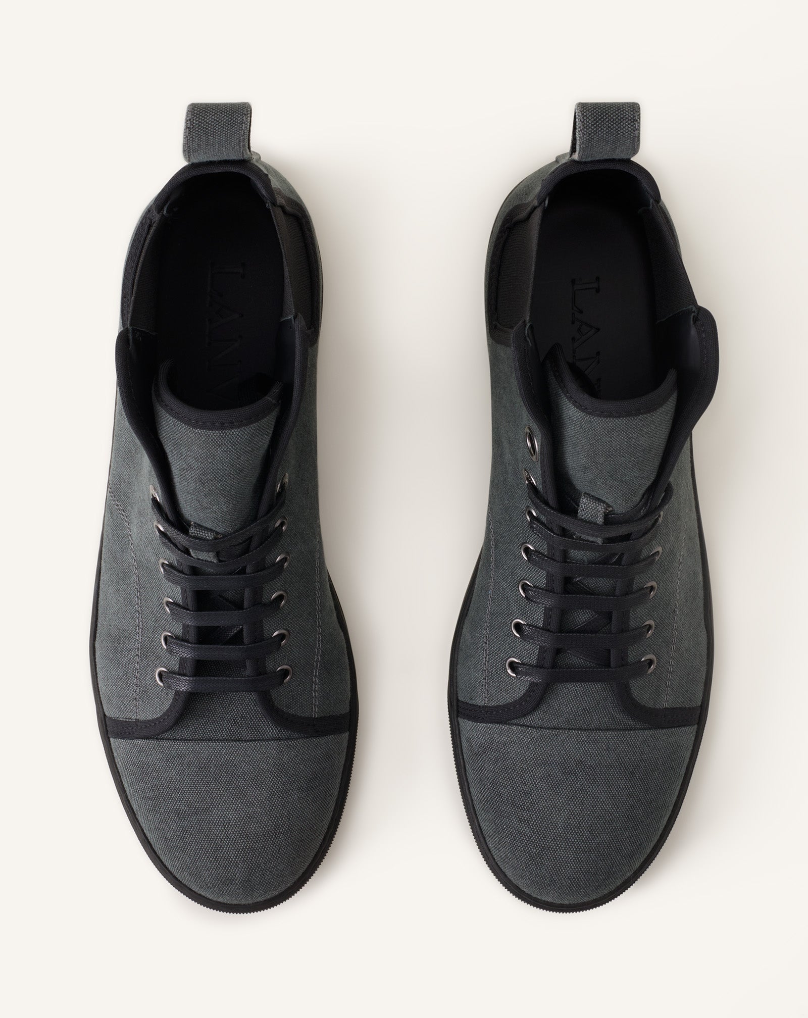 Dbb1 High Top Sneakers En Canvas Black | Lanvin Men