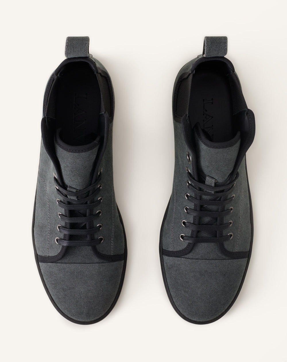 Dbb1 High Top Sneakers En Canvas Black | Lanvin Men