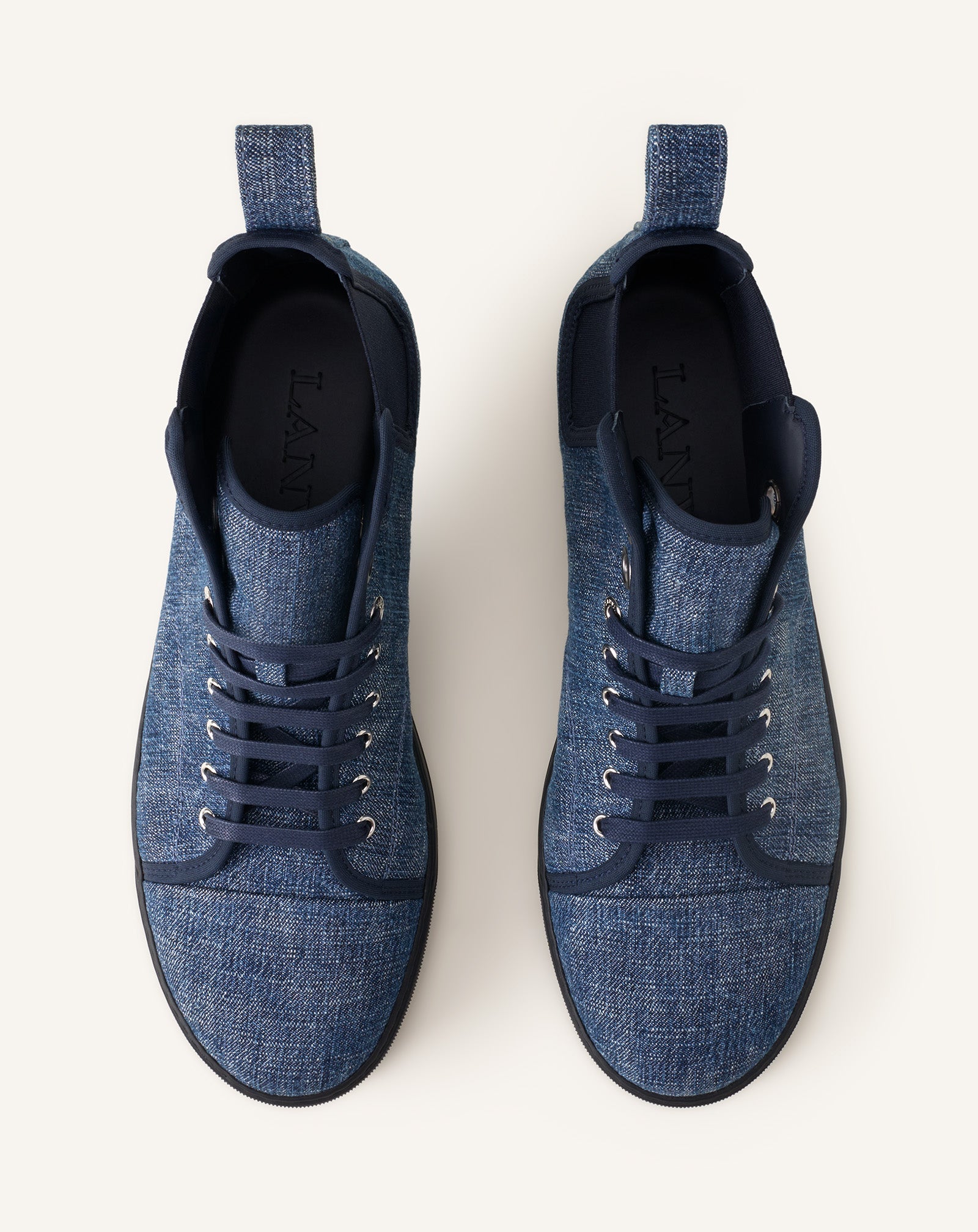 Dbb1 High Top Sneakers En Denim Blue | Lanvin Men