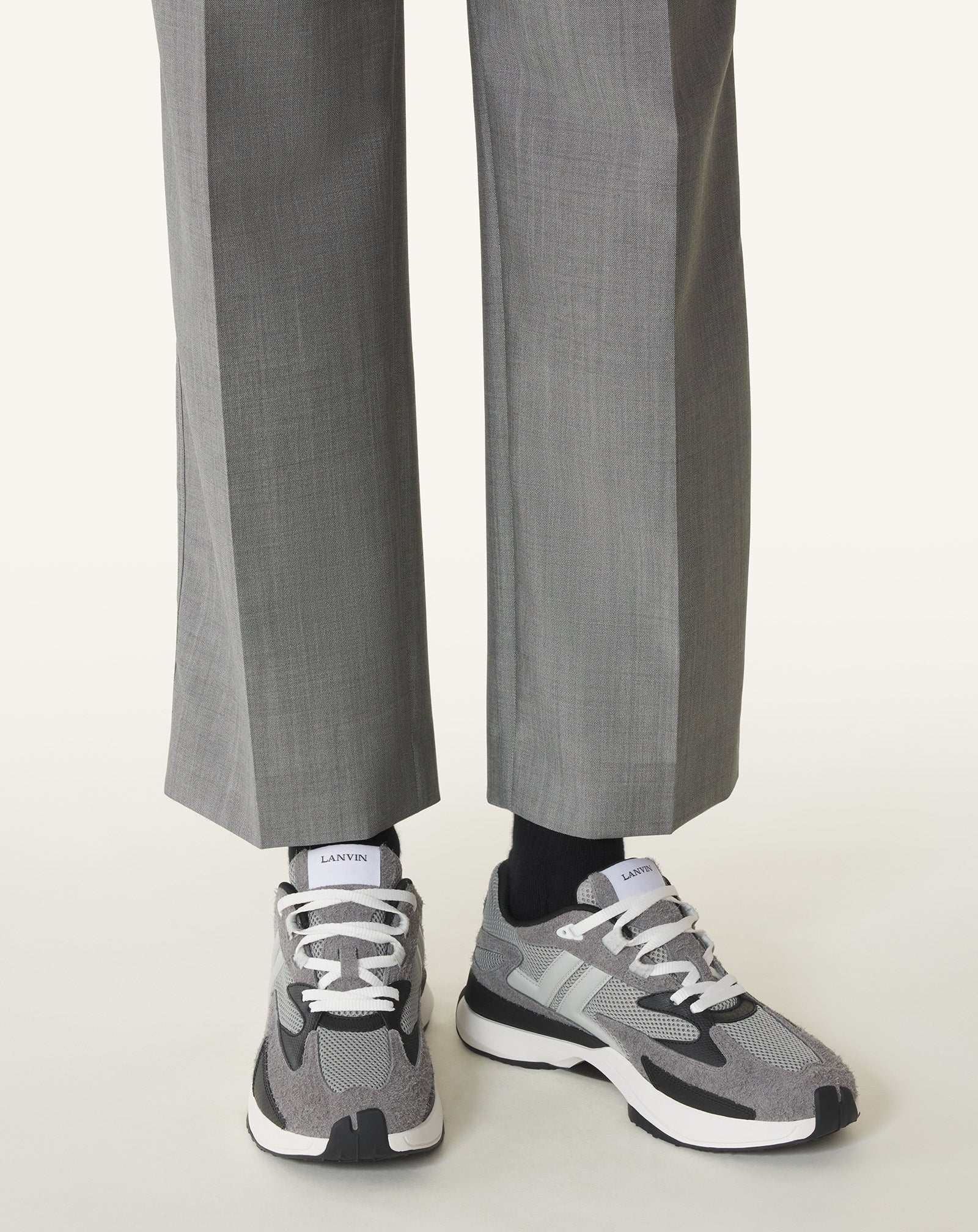 Grey Jla Mesh Sneakers | Lanvin Women