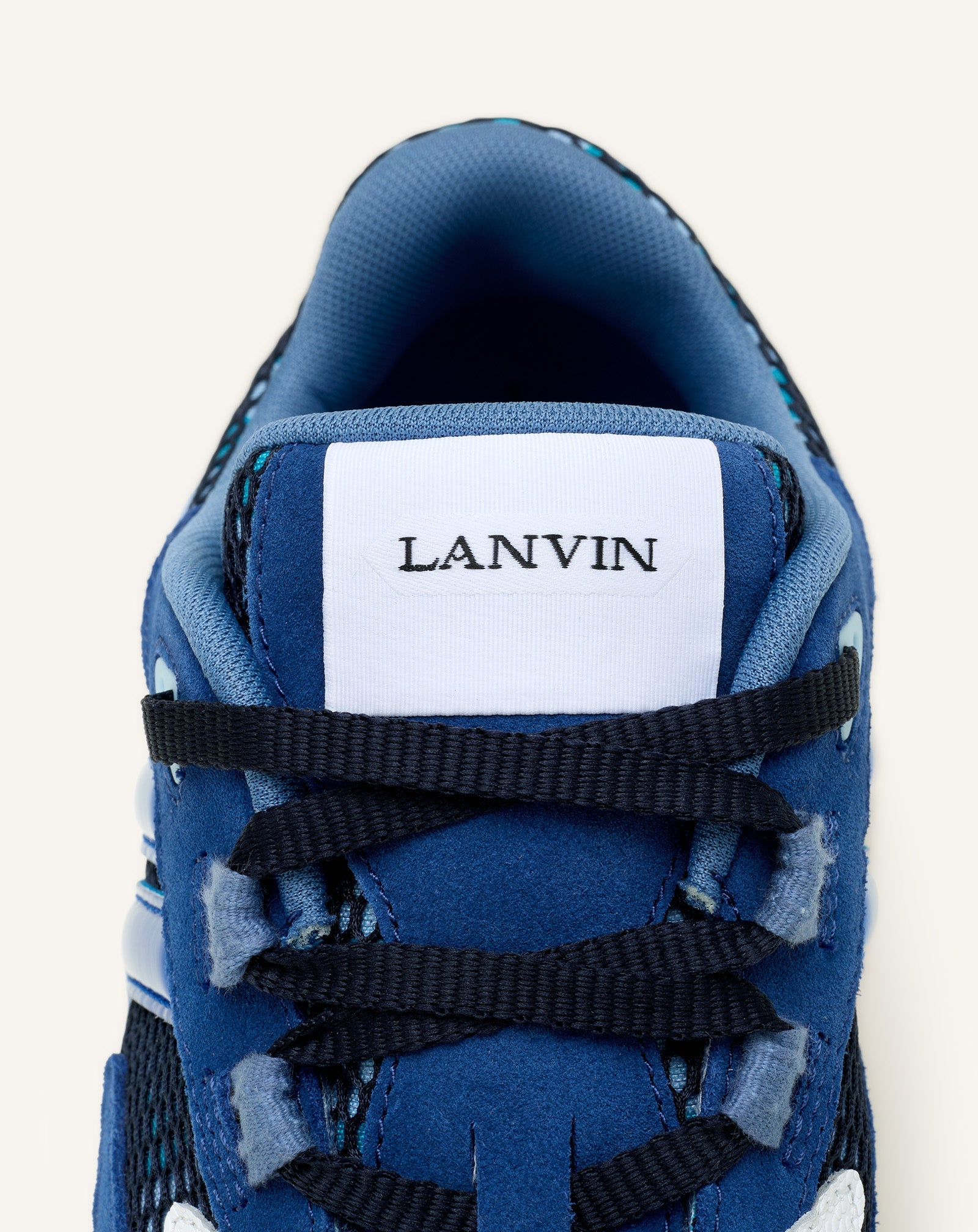Sneakers Jla En Mesh Et Cuir Métallisé Blue | Lanvin Women
