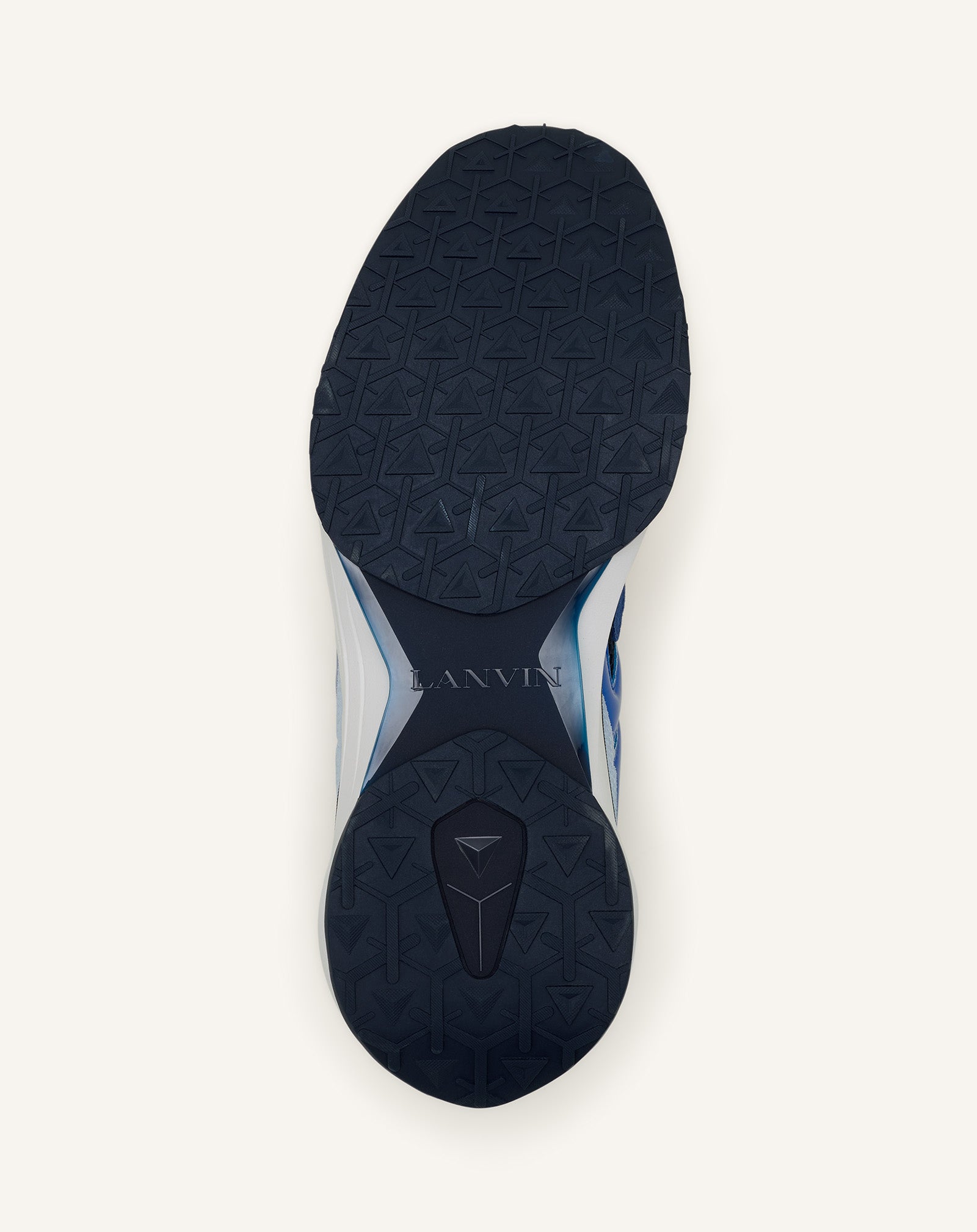 Sneakers Jla En Mesh Et Cuir Métallisé Blue | Lanvin Women