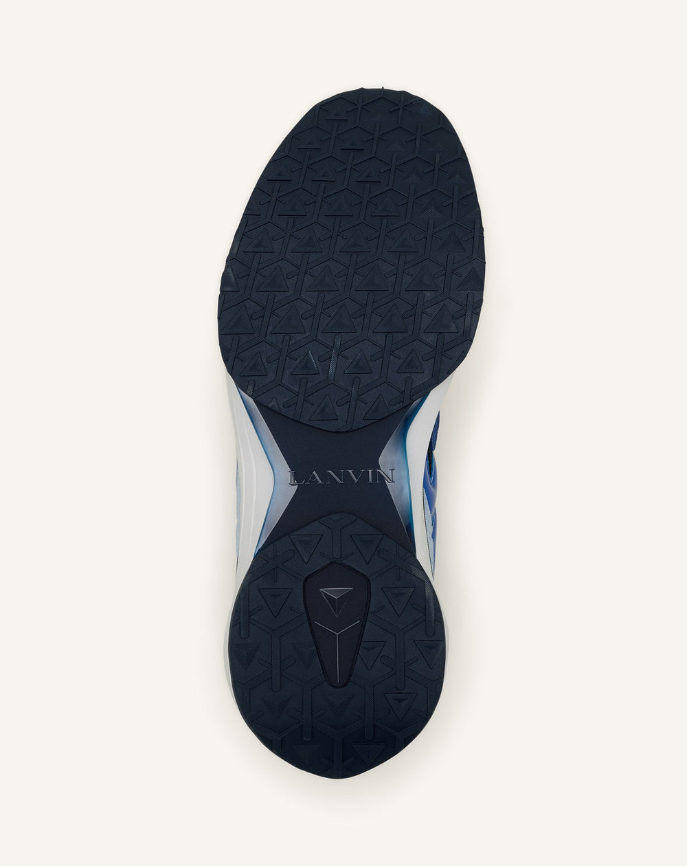 Sneakers Jla En Mesh Et Cuir Métallisé Blue | Lanvin Women