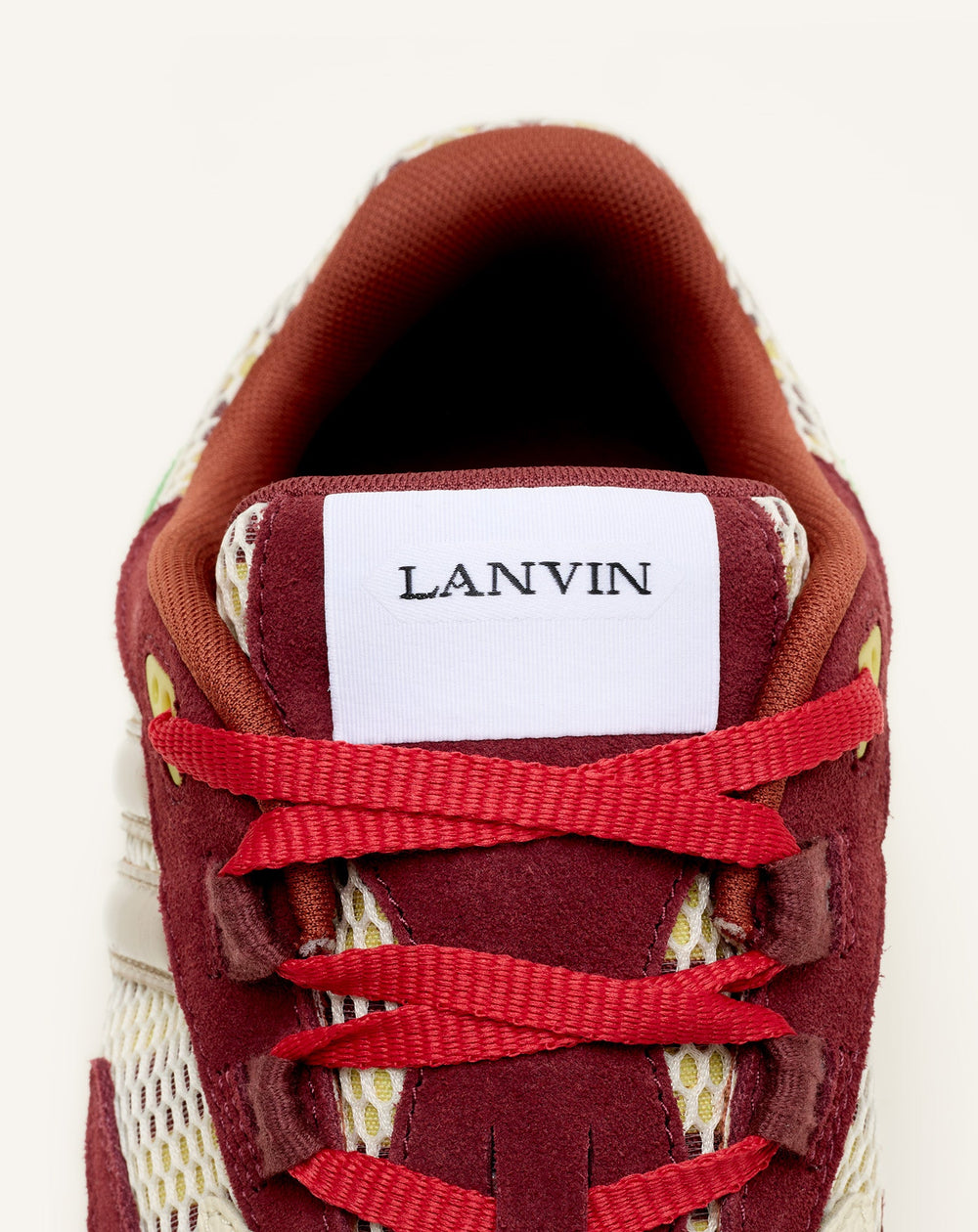 Sneakers Jla En Mesh Et Cuir Métallisé Red | Lanvin Women