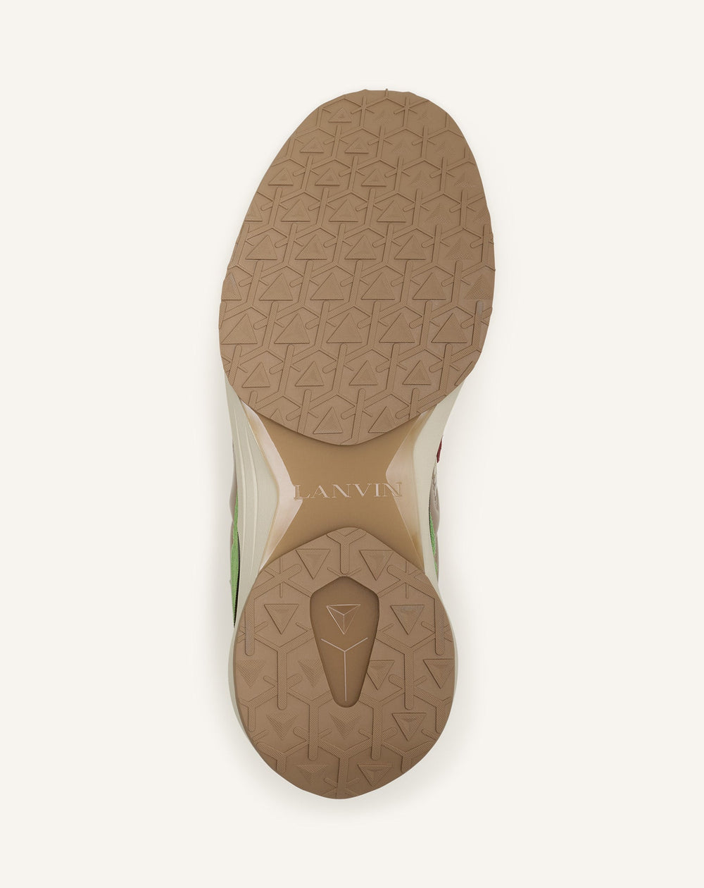 Sneakers Jla En Mesh Et Cuir Métallisé Red | Lanvin Women