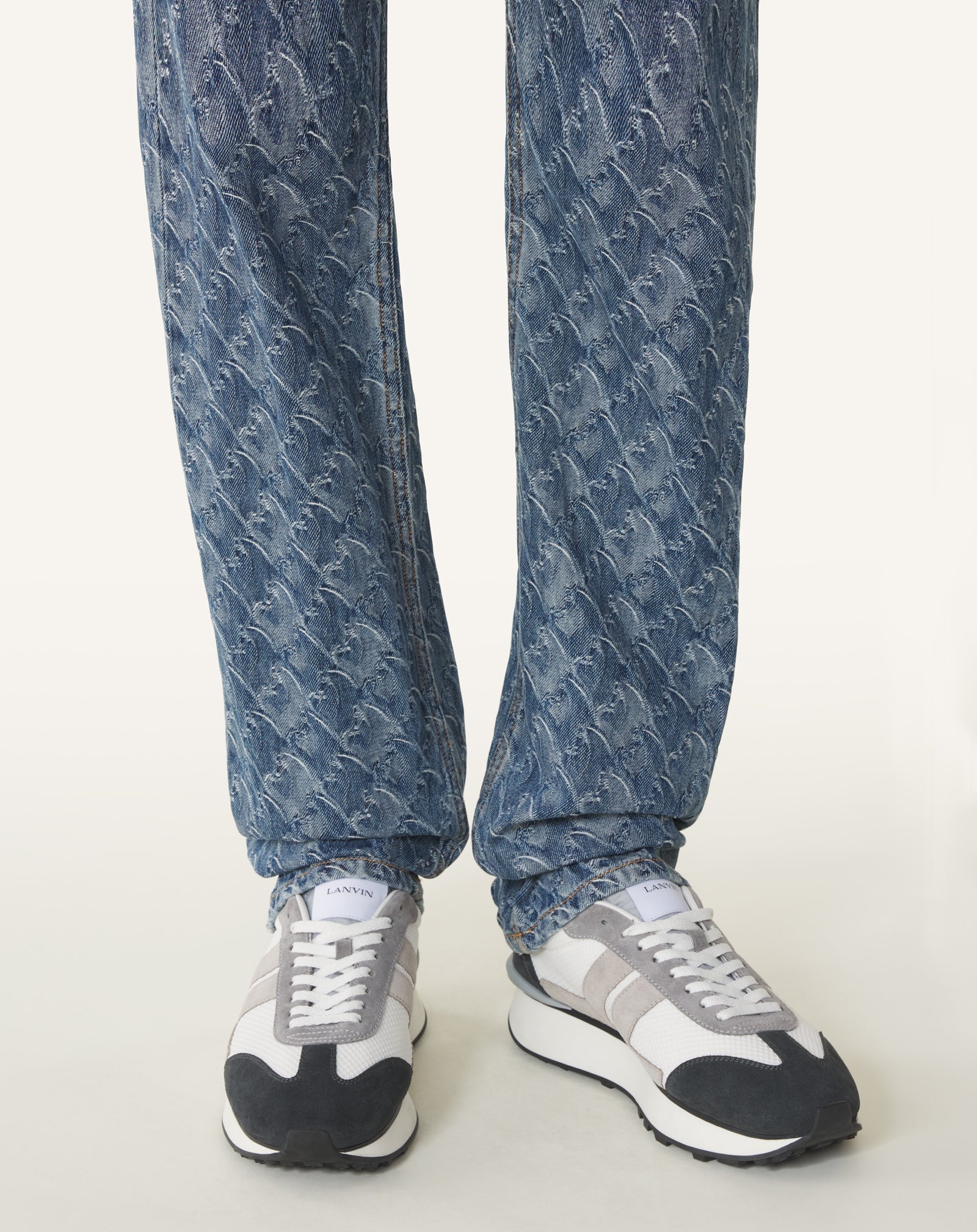 Black Bumpr Mesh Sneakers | Lanvin Women