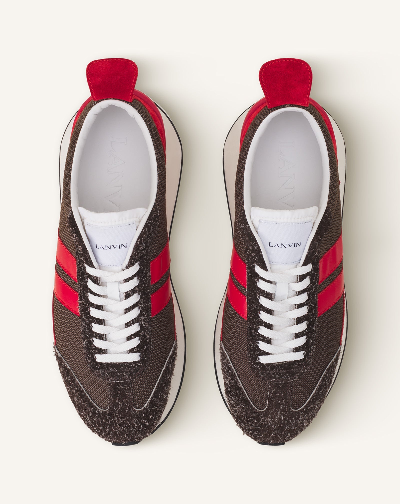 Brown Bumpr Mesh Sneakers | Lanvin Women