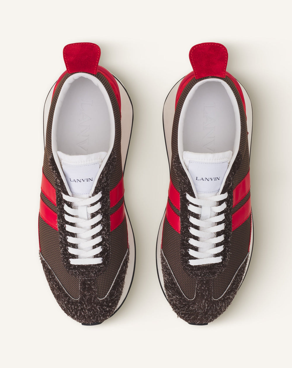 Brown Bumpr Mesh Sneakers | Lanvin Women