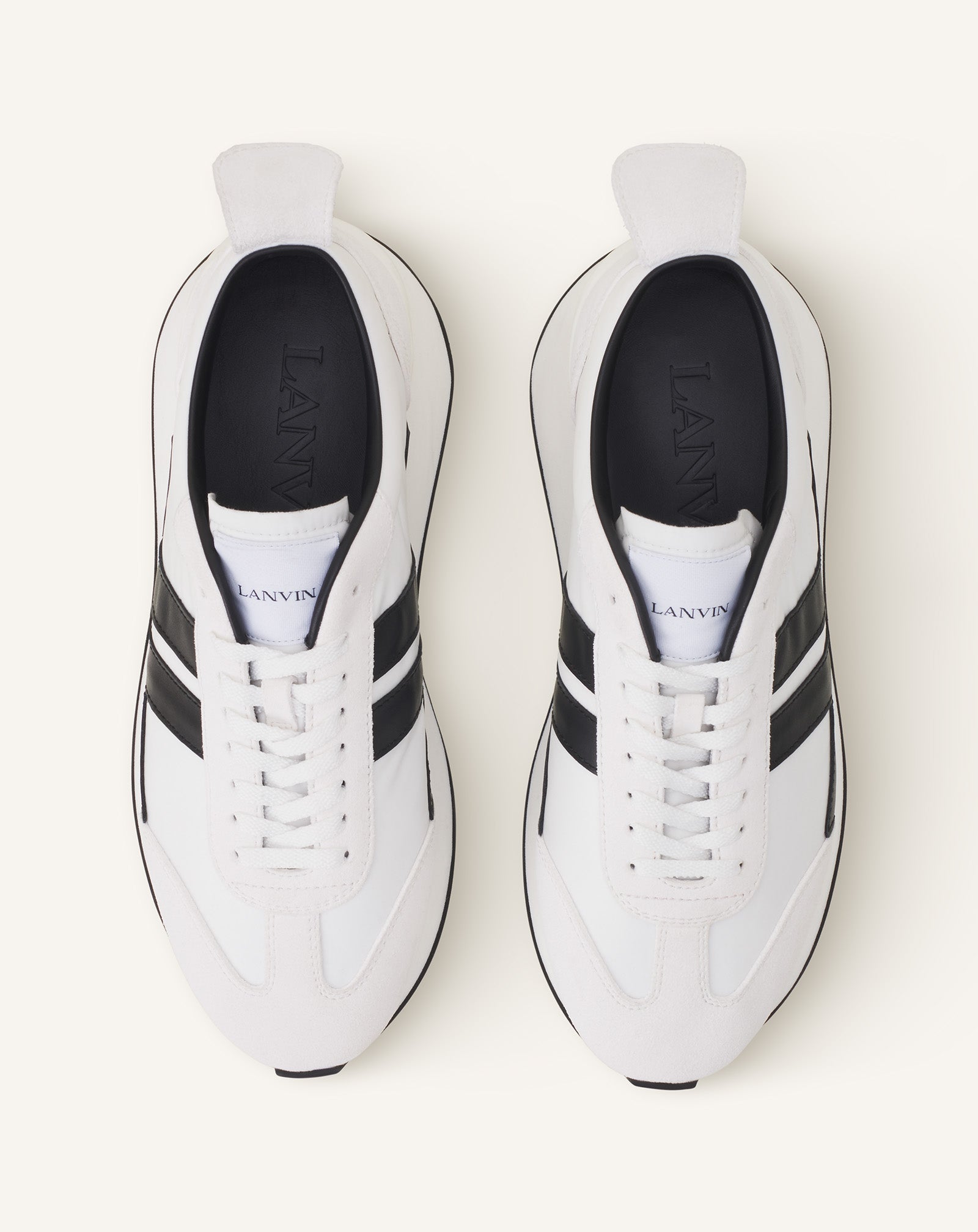 White Bumpr Nylon Sneakers | Lanvin Women